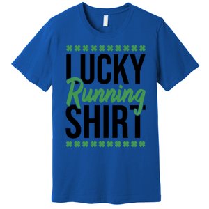 St Patrick's Day Gym Fitness Marathon Running Lucky Running Gift Premium T-Shirt