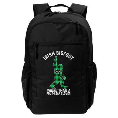 St Patricks Day Irish Bigfoot Sasquatch Saint Paddy's Clover Premium Backpack