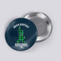 St Patricks Day Irish Bigfoot Sasquatch Saint Paddy's Clover Premium Button