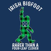 St Patricks Day Irish Bigfoot Sasquatch Saint Paddy's Clover Premium Drawstring Bag