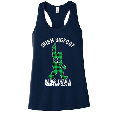 St Patricks Day Irish Bigfoot Sasquatch Saint Paddy's Clover Premium Womens Tank Top
