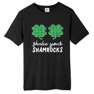 St Patrick's Day Shake Your Shamrocks Buffalo Plaid Clover Tall Fusion ChromaSoft Performance T-Shirt