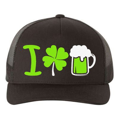 Saint Patrick's Day I Love Beer Yupoong Adult 5-Panel Trucker Hat