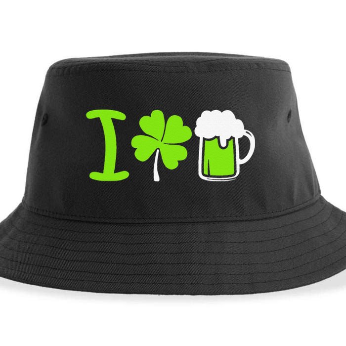 Saint Patrick's Day I Love Beer Sustainable Bucket Hat