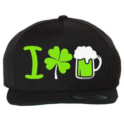 Saint Patrick's Day I Love Beer Wool Snapback Cap