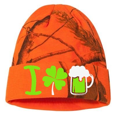 Saint Patrick's Day I Love Beer Kati Licensed 12" Camo Beanie