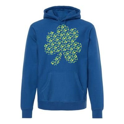 St Patricks Day Gift Funny Gift Police Handcuffs Great Gift Premium Hoodie