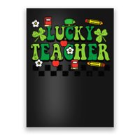 St Patricks Day Lucky Teacher Saint Paddys Groovy Poster