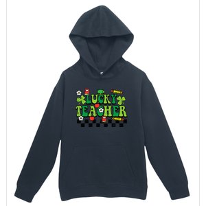 St Patricks Day Lucky Teacher Saint Paddys Groovy Urban Pullover Hoodie