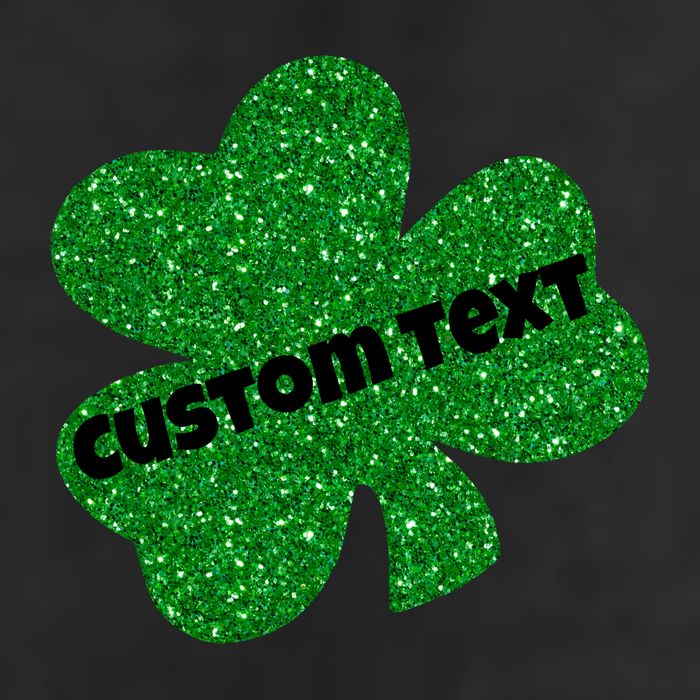 St. Patrick's Day Teacher Ms Mrs Personalized Name Green Glitter 7 Panel Mesh Trucker Snapback Hat