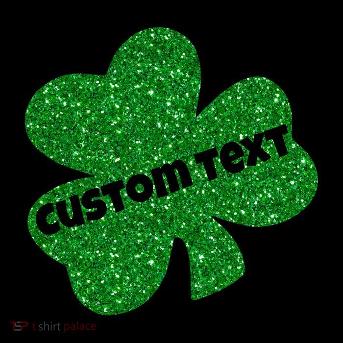 St. Patrick's Day Teacher Ms Mrs Personalized Name Green Glitter Flexfit Unipanel Trucker Cap