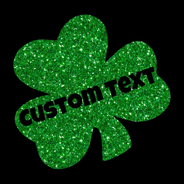 St. Patrick's Day Teacher Ms Mrs Personalized Name Green Glitter Drawstring Bag