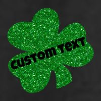 St. Patrick's Day Teacher Ms Mrs Personalized Name Green Glitter 25L Jumbo Tote