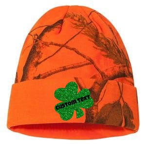 St. Patrick's Day Teacher Ms Mrs Personalized Name Green Glitter Kati Licensed 12" Camo Beanie