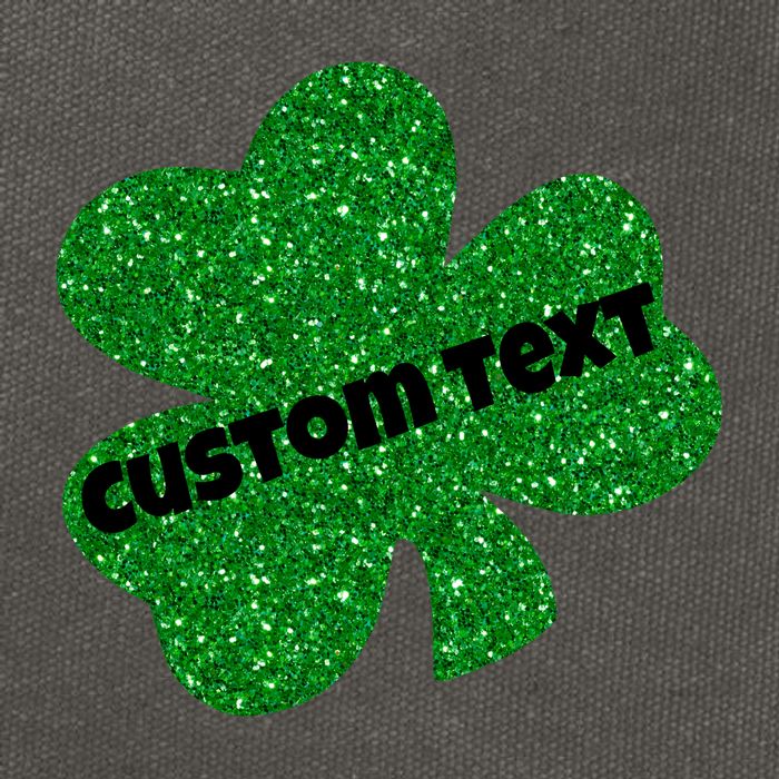 St. Patrick's Day Teacher Ms Mrs Personalized Name Green Glitter Cotton Canvas Backpack