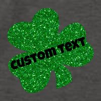 St. Patrick's Day Teacher Ms Mrs Personalized Name Green Glitter Vector Backpack