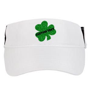 St. Patrick's Day Teacher Ms Mrs Personalized Name Green Glitter Adult Drive Performance Visor