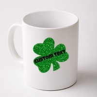 St. Patrick's Day Teacher Ms Mrs Personalized Name Green Glitter Mug