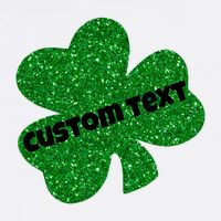 St. Patrick's Day Teacher Ms Mrs Personalized Name Green Glitter Flatbill Hat