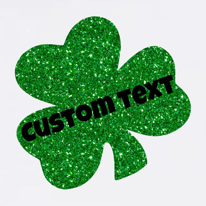 St. Patrick's Day Teacher Ms Mrs Personalized Name Green Glitter Flatbill Hat