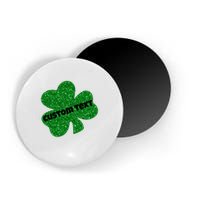St. Patrick's Day Teacher Ms Mrs Personalized Name Green Glitter Magnet