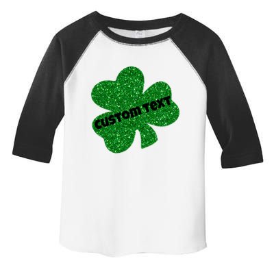St. Patrick's Day Teacher Ms Mrs Personalized Name Green Glitter Toddler Fine Jersey T-Shirt