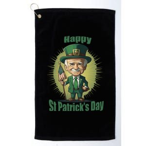 St PatrickS Day Joe Biden Leprechaun Hat Funny Gift Platinum Collection Golf Towel