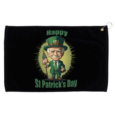 St PatrickS Day Joe Biden Leprechaun Hat Funny Gift Grommeted Golf Towel