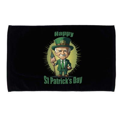 St PatrickS Day Joe Biden Leprechaun Hat Funny Gift Microfiber Hand Towel