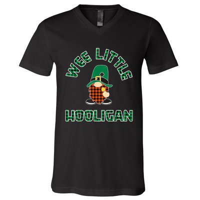 St Patricks Day Wee Little Hooligan Boy Kids Funny V-Neck T-Shirt