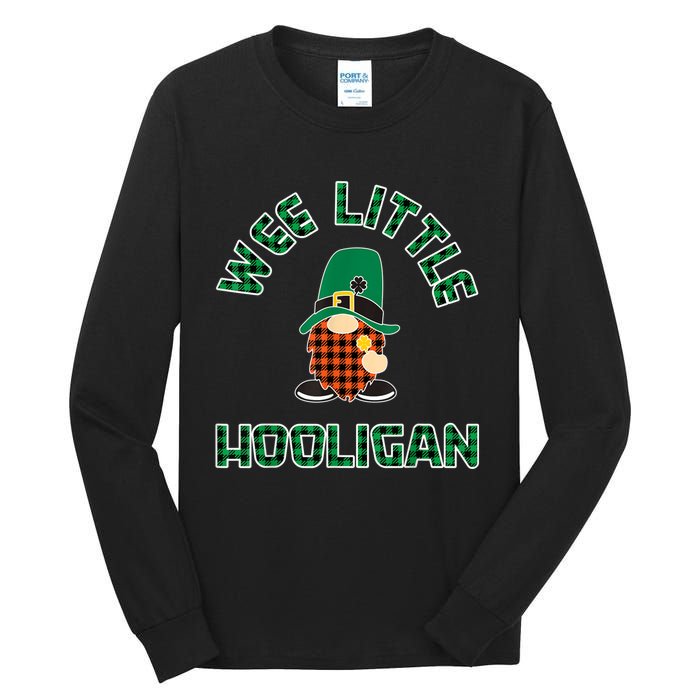 St Patricks Day Wee Little Hooligan Boy Kids Funny Tall Long Sleeve T-Shirt