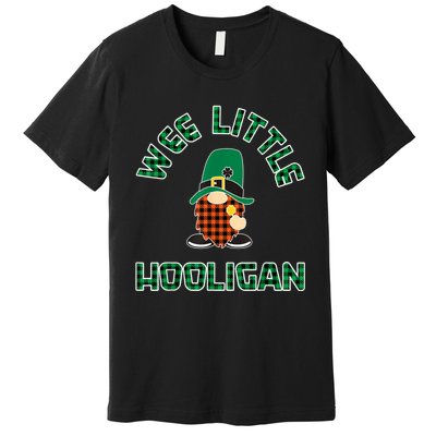 St Patricks Day Wee Little Hooligan Boy Kids Funny Premium T-Shirt