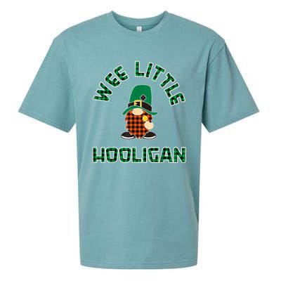 St Patricks Day Wee Little Hooligan Boy Kids Funny Sueded Cloud Jersey T-Shirt