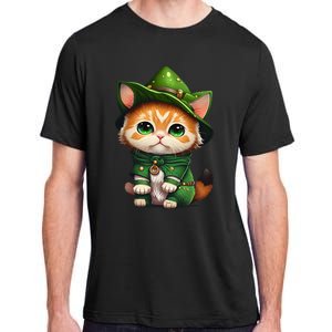 St. Patrick's Day Cats Lover Cute St Paddys Adult ChromaSoft Performance T-Shirt