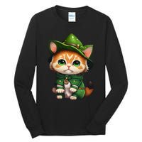 St. Patrick's Day Cats Lover Cute St Paddys Tall Long Sleeve T-Shirt