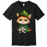 St. Patrick's Day Cats Lover Cute St Paddys Premium T-Shirt