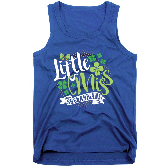 St Patrick's Day Little Miss Shenanigans Irish Cool Gift Tank Top