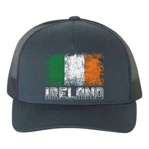 St Patrick's Day Patriotic Gift Distressed Irish Flag Gift Yupoong Adult 5-Panel Trucker Hat