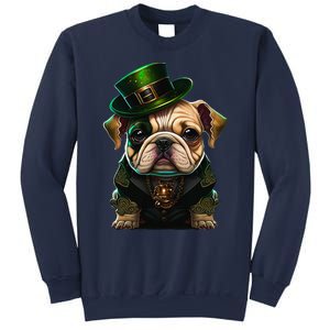 St Patricks Day Irish Bulldog Cute St Pattys Day Bulldog Sweatshirt