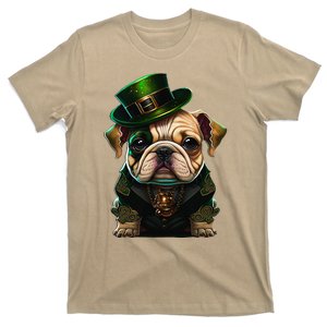 St Patricks Day Irish Bulldog Cute St Pattys Day Bulldog T-Shirt