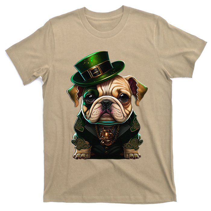 St Patricks Day Irish Bulldog Cute St Pattys Day Bulldog T-Shirt