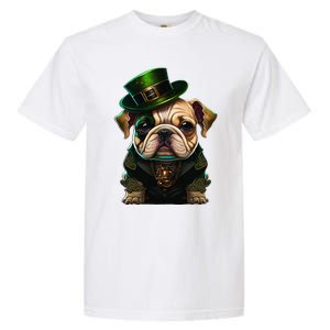 St Patricks Day Irish Bulldog Cute St Pattys Day Bulldog Garment-Dyed Heavyweight T-Shirt