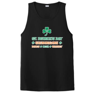 St Patrick's Day Shenanigans Babes Beer Whiskey Lucky Irish Great Gift PosiCharge Competitor Tank