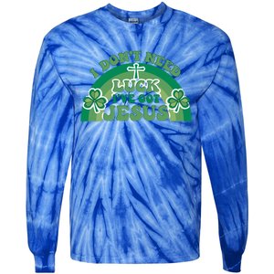 St Patricks Day Gift Tie-Dye Long Sleeve Shirt