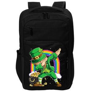 St Patricks Day Dabbing Leprechaun Dab Dance Impact Tech Backpack