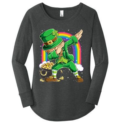 St Patricks Day Dabbing Leprechaun Dab Dance Women's Perfect Tri Tunic Long Sleeve Shirt