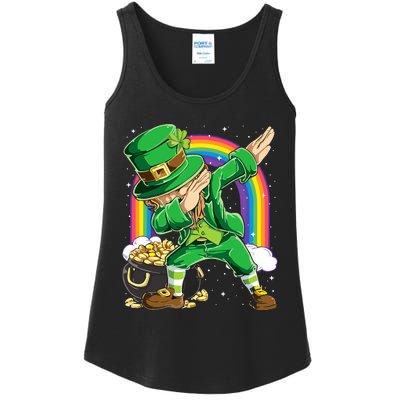 St Patricks Day Dabbing Leprechaun Dab Dance Ladies Essential Tank