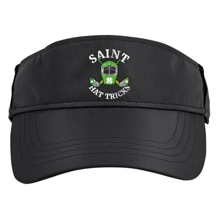 St Patricks Day Saint Hat Tricks Hockey Shamrock Kids Boys Adult Drive Performance Visor