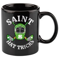 St Patricks Day Saint Hat Tricks Hockey Shamrock Kids Boys 11oz C Handle Ceramic Mug
