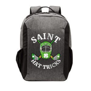 St Patricks Day Saint Hat Tricks Hockey Shamrock Kids Boys Vector Backpack